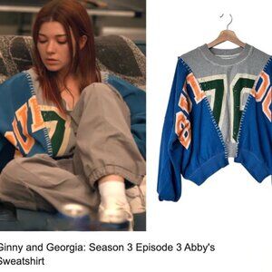 BDG Patchwork Vintage Collegiate Sweatshirt As Seen on TV Retro Small